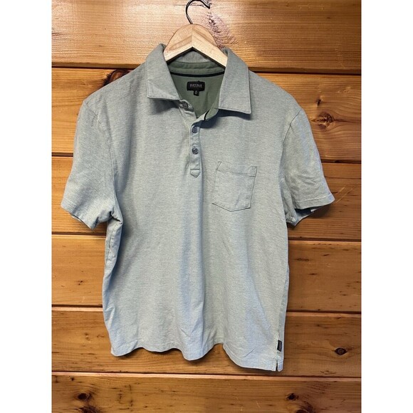 Buffalo David Bitton Polo Shirt Mens Size M Green Short Sleeve Adults - Picture 1 of 4